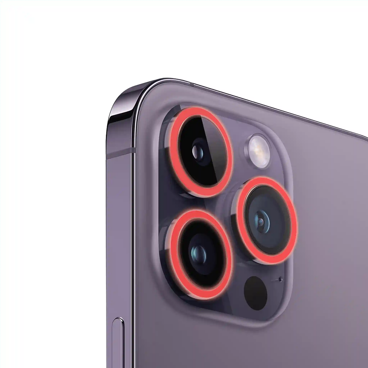 Camera Lens Protector - Glow Red