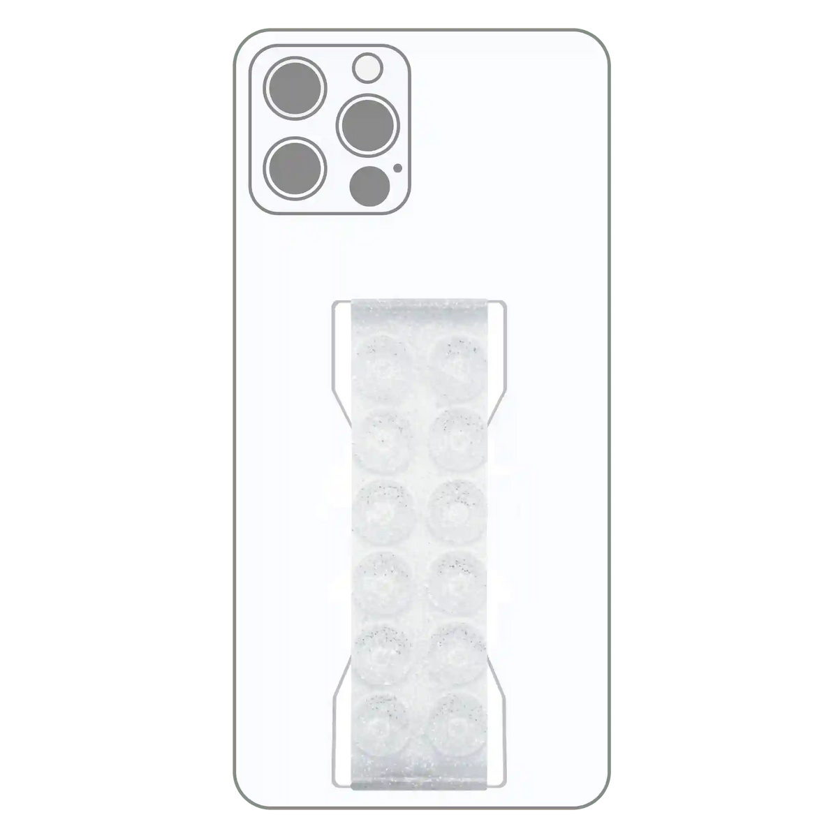 PRO Strap - Crystal Clear Glitter Suction
